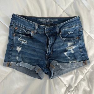 AEO denim shorts